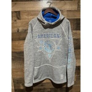 Affliction Sweatshirt Hoodie Mens XL no string Heather Gray